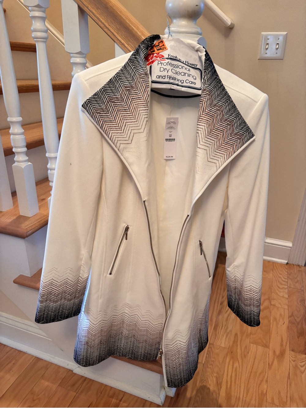 White House and Black Market Ombre Coat Jacket